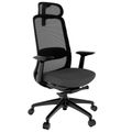 Smart Adjust net office swivel chair | Synchronous mechanics, 4D armrests, headrest optional, black - 1 Thumbnail Image
