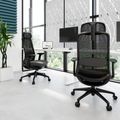 Smart Adjust net office swivel chair | Synchronous mechanics, 4D armrests, headrest optional, black - 2 Thumbnail Image