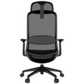 Smart Adjust net office swivel chair | Synchronous mechanics, 4D armrests, headrest optional, black - 6 Thumbnail Image