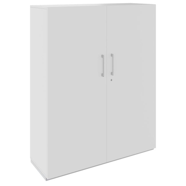 PRO Garderobenschrank | 4 OH, 1200 x 1510 mm, mit Regal, Soft-Close, Grau