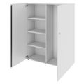 PRO Garderobenschrank | 4 OH, 1200 x 1510 mm, mit Regal, Soft-Close, Grau - 4 Thumbnail Image