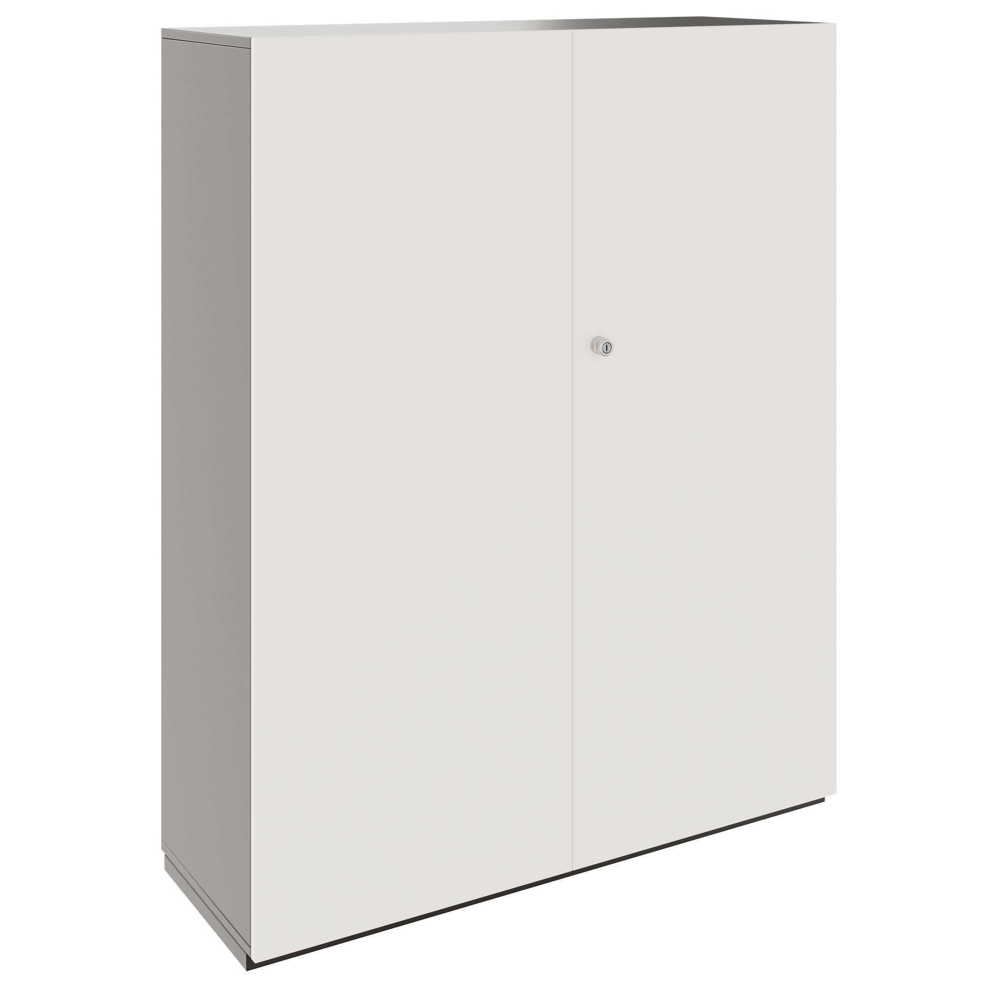 PRO Garderobenschrank | 4 OH, 1200 x 1510 mm, mit Regal, Soft-Close, Graphit / Weiß - 1 Main Image