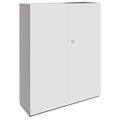 PRO Garderobenschrank | 4 OH, 1200 x 1510 mm, mit Regal, Soft-Close, Graphit / Weiß - 1 Thumbnail Image