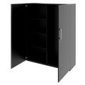 PRO Garderobenschrank | 4 OH, 1200 x 1510 mm, mit Regal, Soft-Close, Schwarz - 4 Thumbnail Image