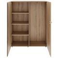 PRO Garderobenschrank | 4 OH, 1200 x 1510 mm, mit Regal, Soft-Close, Natureiche - 3 Thumbnail Image