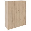 PRO Garderobenschrank | 4 OH, 1200 x 1510 mm, mit Regal, Soft-Close, Natureiche - 1 Thumbnail Image