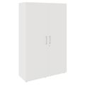 PRO Garderobenschrank | 5 OH, 1200 x 1880 mm, mit Regal, Soft-Close, Weiß - 1 Thumbnail Image
