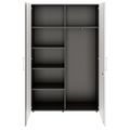 PRO Garderobenschrank | 5 OH, 1200 x 1880 mm, mit Regal, Soft-Close, Graphit / Weiß - 3 Thumbnail Image