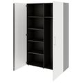 PRO Garderobenschrank | 5 OH, 1200 x 1880 mm, mit Regal, Soft-Close, Graphit / Weiß - 4 Thumbnail Image
