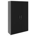 PRO Garderobenschrank | 5 OH, 1200 x 1880 mm, mit Regal, Soft-Close, Schwarz - 1 Thumbnail Image