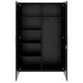 PRO Garderobenschrank | 5 OH, 1200 x 1880 mm, mit Regal, Soft-Close, Schwarz - 3 Thumbnail Image