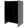PRO Garderobenschrank | 5 OH, 1200 x 1880 mm, mit Regal, Soft-Close, Schwarz - 4 Thumbnail Image
