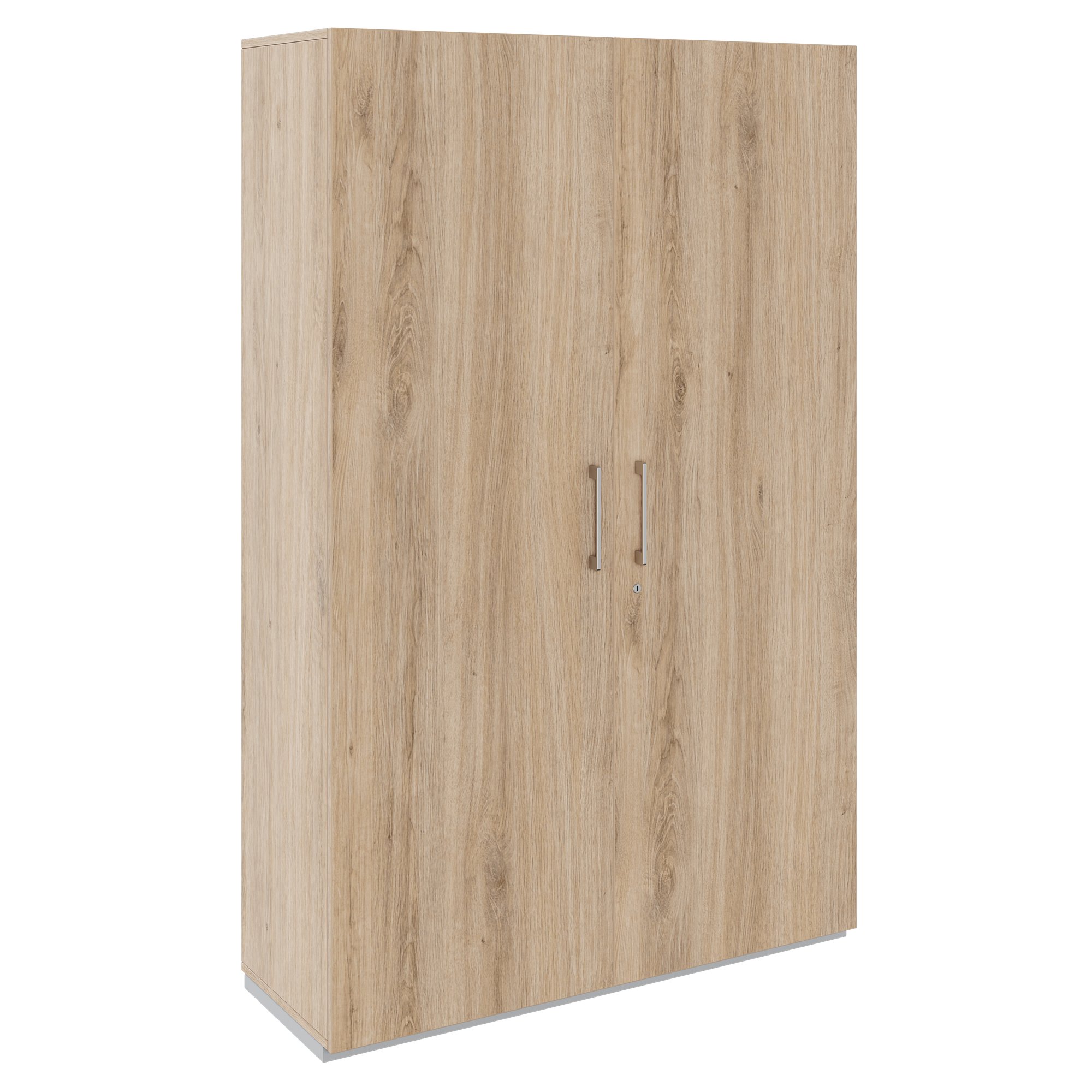 PRO Garderobenschrank | 5 OH, 1200 x 1880 mm, mit Regal, Soft-Close, Natureiche - 1 Main Image