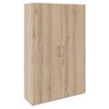 PRO Garderobenschrank | 5 OH, 1200 x 1880 mm, mit Regal, Soft-Close, Natureiche - 1 Thumbnail Image