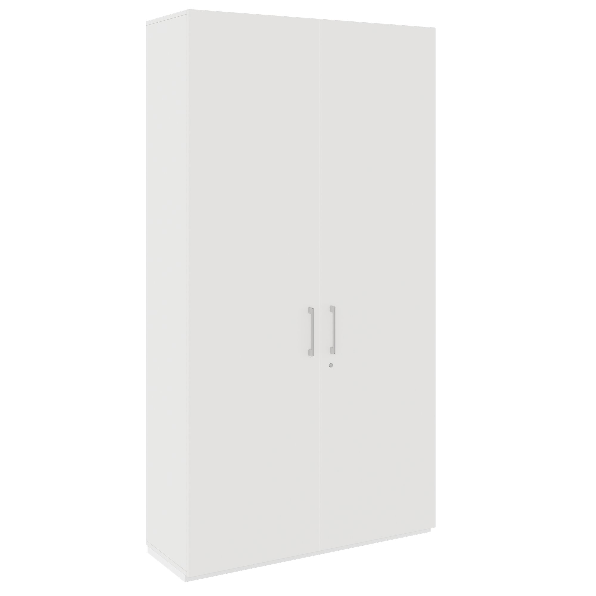 PRO Garderobenschrank | 6 OH, 1200 x 2250 mm, mit Regal, Soft-Close, Weiß - 1 Main Image
