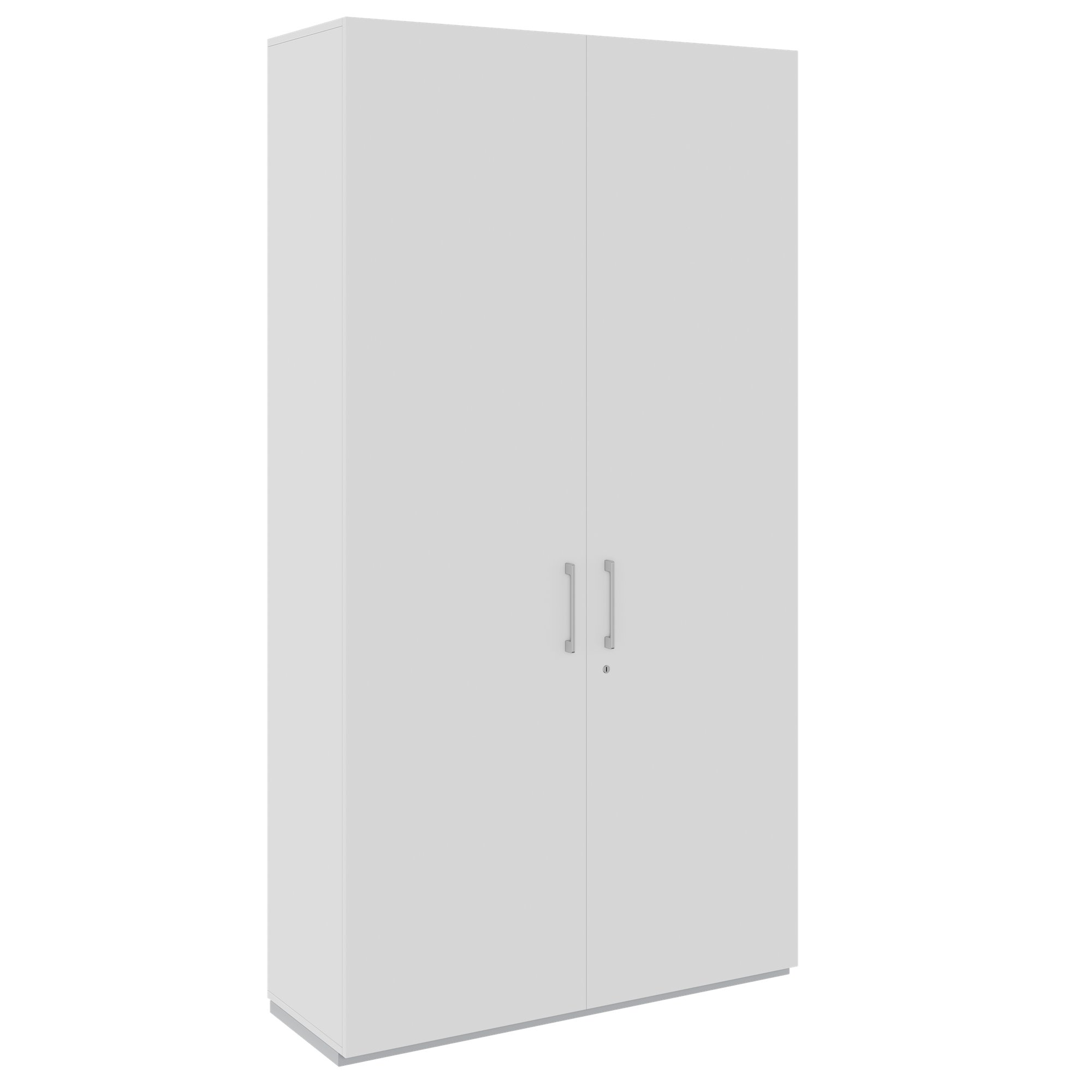 PRO Garderobenschrank | 6 OH, 1200 x 2250 mm, mit Regal, Soft-Close, Grau - 1 Main Image