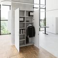 PRO Garderobenschrank | 6 OH, 1200 x 2250 mm, mit Regal, Soft-Close, Grau - 16 Thumbnail Image