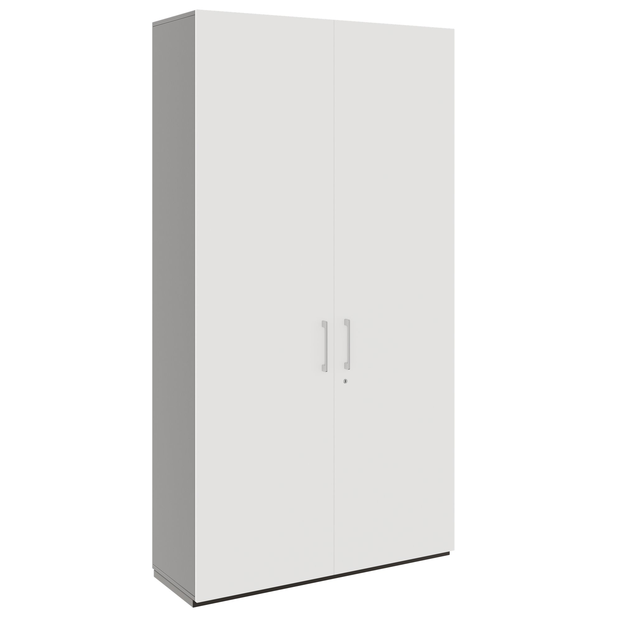 PRO Garderobenschrank | 6 OH, 1200 x 2250 mm, mit Regal, Soft-Close, Graphit / Weiß - 1 Main Image