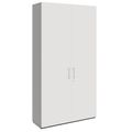 PRO Garderobenschrank | 6 OH, 1200 x 2250 mm, mit Regal, Soft-Close, Graphit / Weiß - 1 Thumbnail Image
