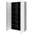 PRO Garderobenschrank | 6 OH, 1200 x 2250 mm, mit Regal, Soft-Close, Graphit / Weiß - 4 Thumbnail Image
