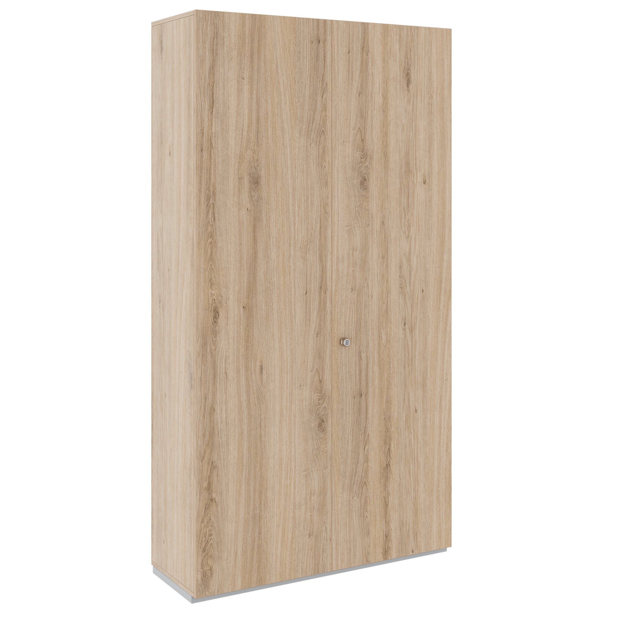 PRO Garderobenschrank | 6 OH, 1200 x 2250 mm, mit Regal, Soft-Close, Natureiche - 1 Main Image