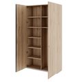 PRO Garderobenschrank | 6 OH, 1200 x 2250 mm, mit Regal, Soft-Close, Natureiche - 4 Thumbnail Image