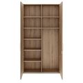 PRO Garderobenschrank | 6 OH, 1200 x 2250 mm, mit Regal, Soft-Close, Natureiche PRO Garderobenschrank | 6 OH, 1200 x 2250 mm, mit Regal, Soft-Close, Natureiche