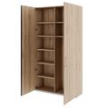 PRO Garderobenschrank | 6 OH, 1200 x 2250 mm, mit Regal, Soft-Close, Natureiche PRO Garderobenschrank | 6 OH, 1200 x 2250 mm, mit Regal, Soft-Close, Natureiche
