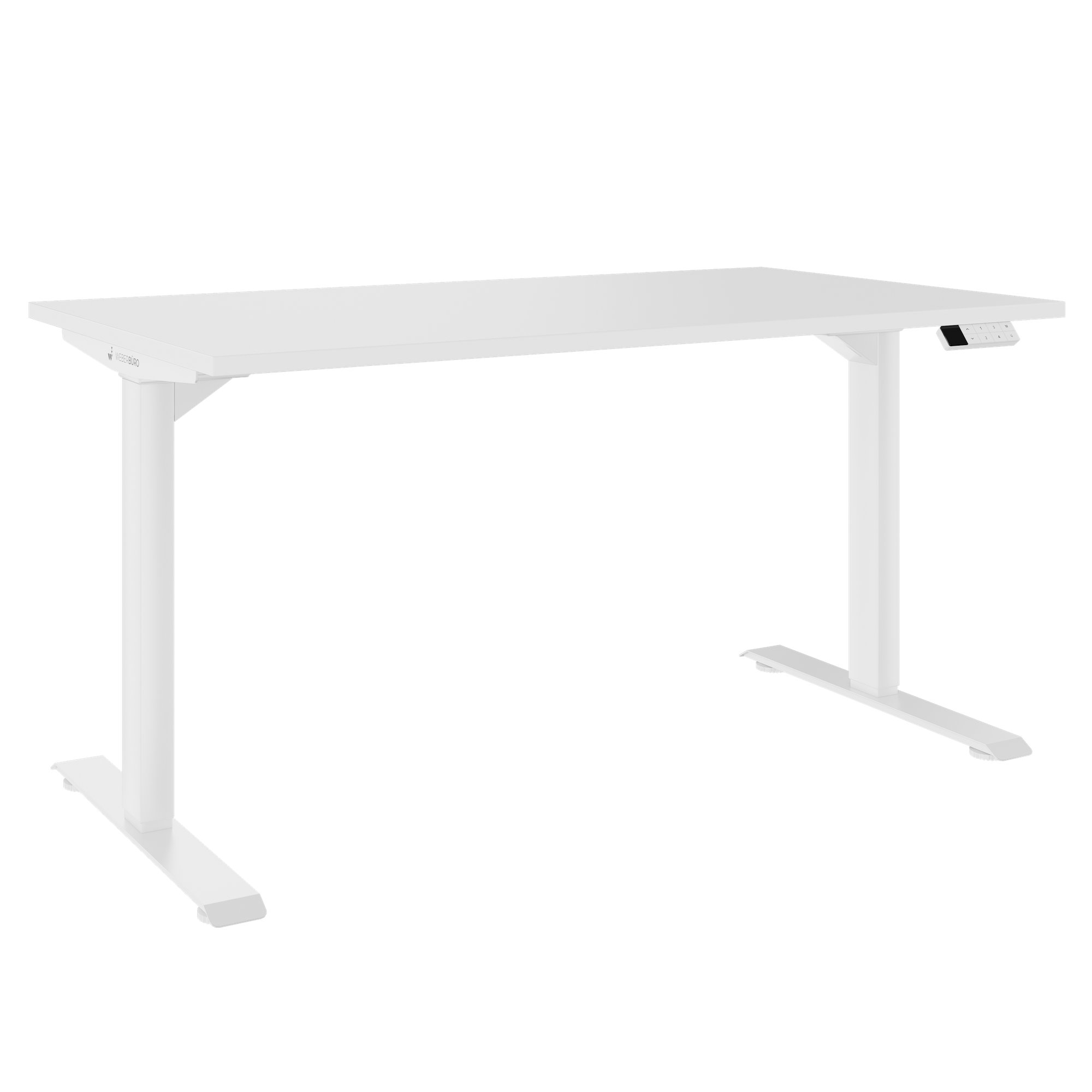 TELDRA Home, Desk a 2 motori | 1200 - 1600 mm, regolabile in altezza elettricamente, bianco - 1 Main Image