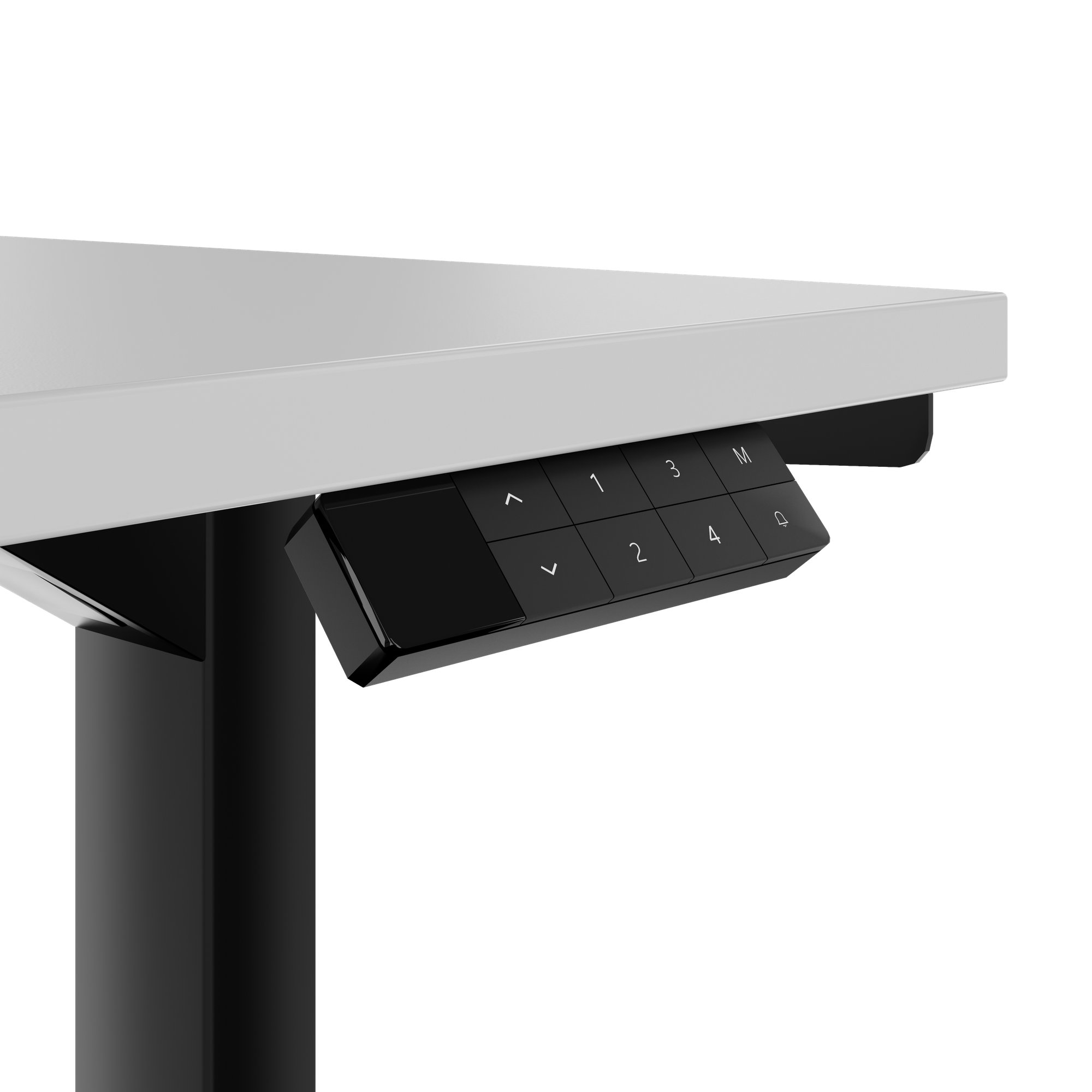 TELDRA Home, Desk a 2 motori | 1200 - 1400 mm, regolabile in altezza elettricamente, grigio perla - 3 Main Image