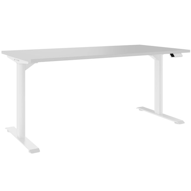 TELDRA Home, 2-Motoren-Schreibtisch | 1200 - 1400 mm, elektrisch höhenverstellbar, Perlgrau TELDRA Home, 2-Motoren-Schreibtisch | 1200 - 1400 mm, elektrisch höhenverstellbar, Perlgrau