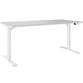 TELDRA Home, 2-Motoren-Schreibtisch | 1200 - 1400 mm, elektrisch höhenverstellbar, Perlgrau