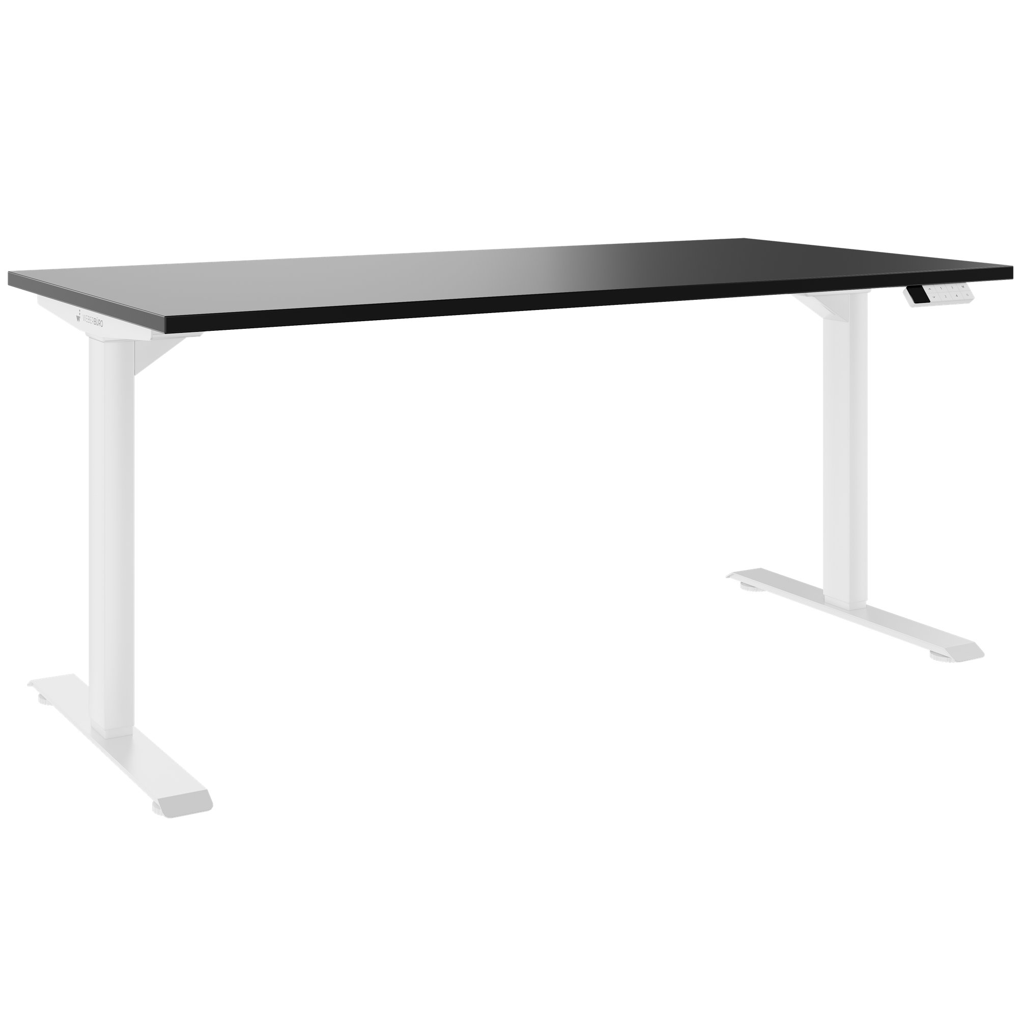 TELDRA Home, 2-motor desk | 1200 - 1600 mm, electrically height adjustable, black - 1 Main Image