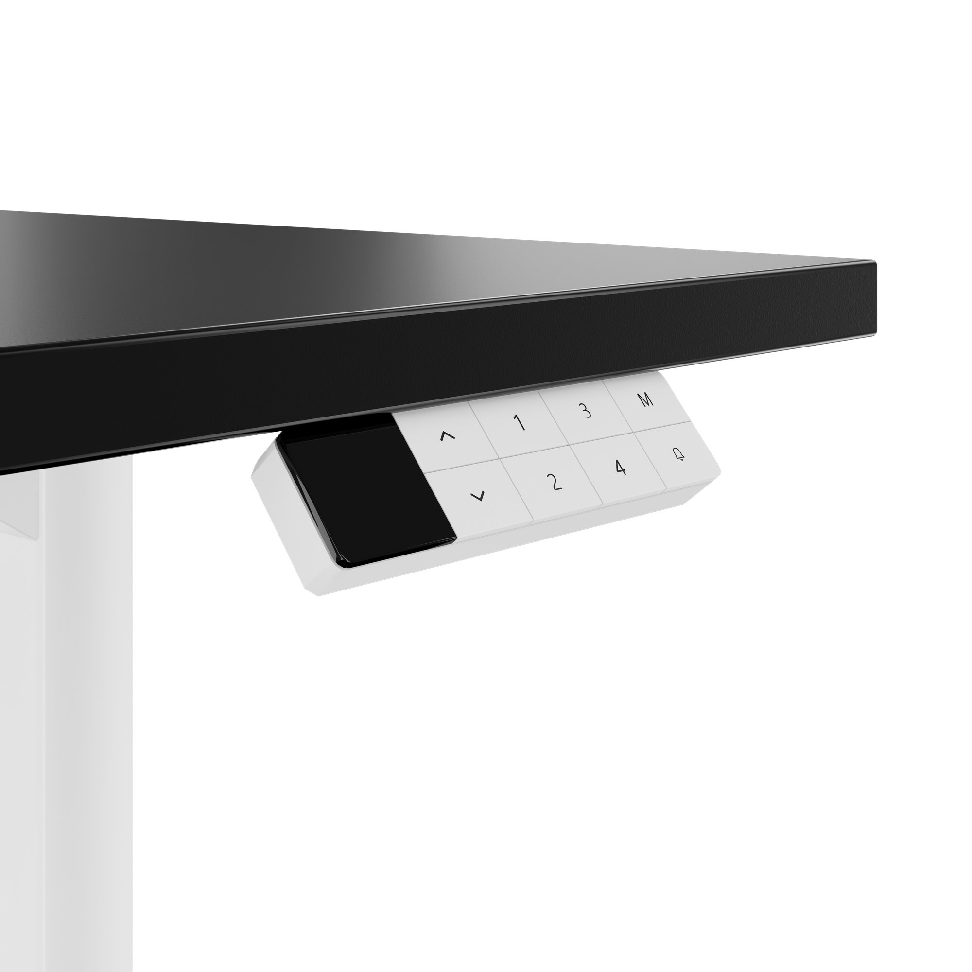 TELDRA Home, 2-motor desk | 1200 - 1600 mm, electrically height adjustable, black - 6 Main Image