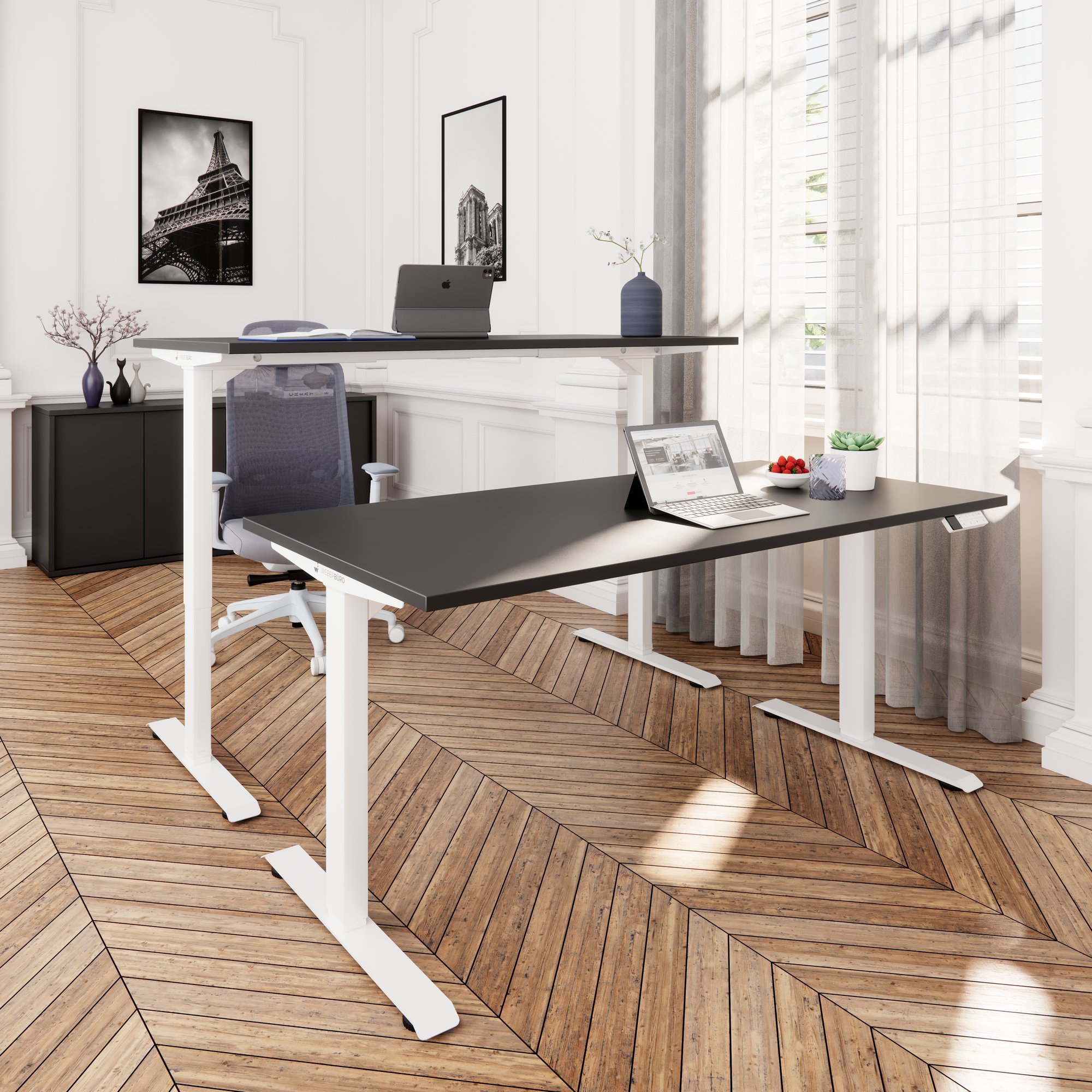 TELDRA Home, Desk a 2 motori | 1600 x 800 mm, regolabile in altezza elettricamente, antracite - 7 Main Image
