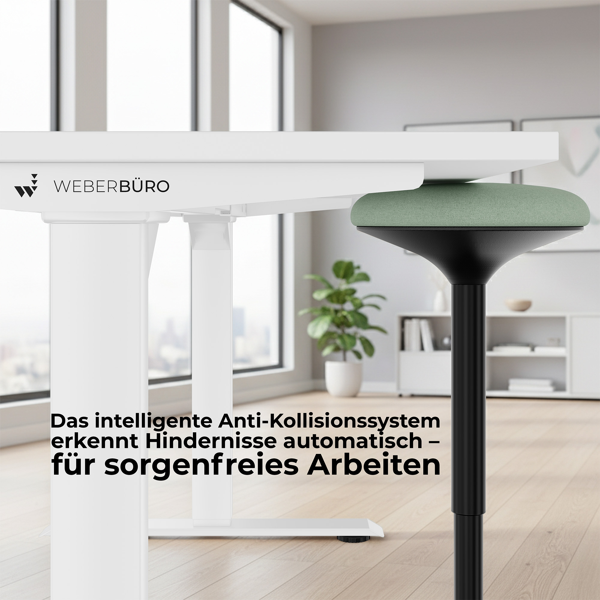 TELDRA Home, 2-Motoren-Schreibtisch | 1600 x 800 mm, elektrisch höhenverstellbar,            Wildeiche - 8 Main Image