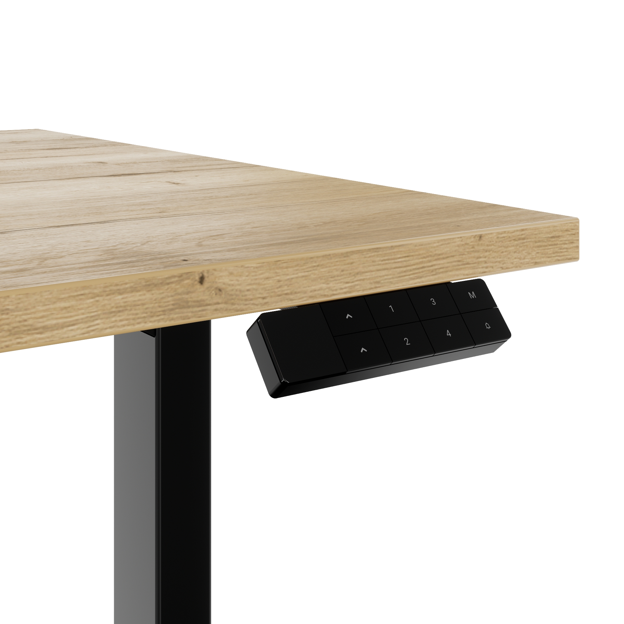 TELDRA Home, 2-Motoren-Schreibtisch | 1600 x 800 mm, elektrisch höhenverstellbar,            Wildeiche - 5 Main Image