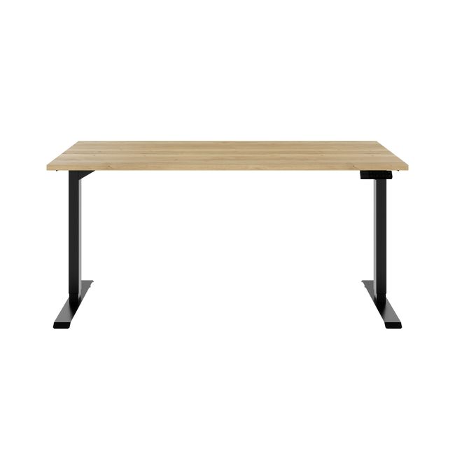 TELDRA Home, 2-Motoren-Schreibtisch | 1600 x 800 mm, elektrisch höhenverstellbar,            Wildeiche