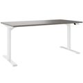 TELDRA Home, 2-Motoren-Schreibtisch | 1600 x 800 mm, elektrisch höhenverstellbar, Cubanitgrau