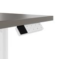 TELDRA Home, 2-Motoren-Schreibtisch | 1600 x 800 mm, elektrisch höhenverstellbar, Cubanitgrau