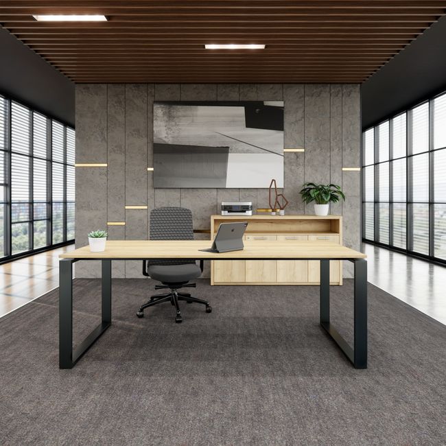 ART Schreibtisch | 2000 x 900 mm, Wildeiche