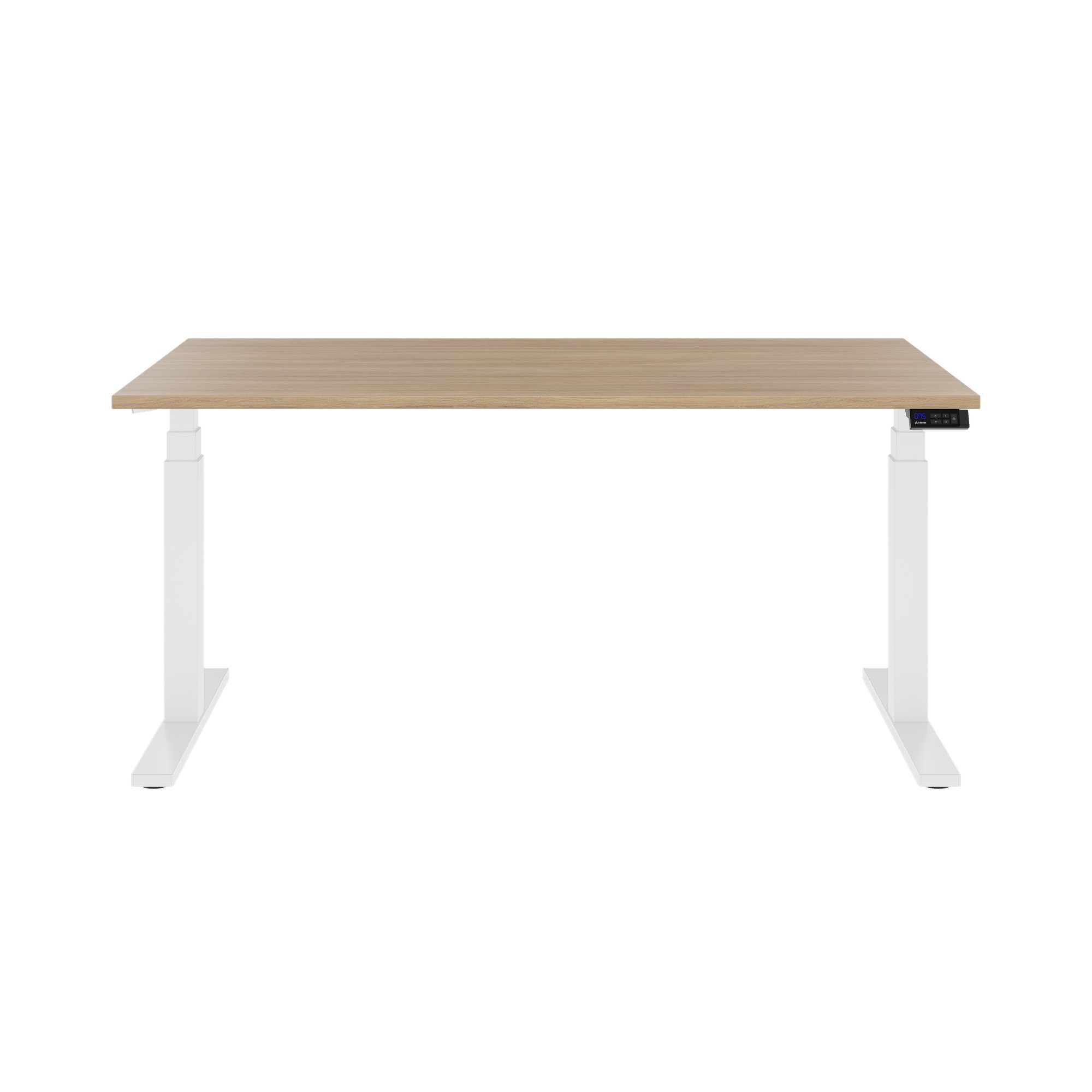 TELDRA Office, 2-Motoren-Schreibtisch | 1200 - 2000 x 800 mm, elektrisch höhenverstellbar, Bernsteineiche - 3 Main Image