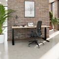 TELDRA Office, Desk a 2 motori | 1200 - 2000 x 800 mm, regolabile in altezza elettricamente, quercia ambra - 9 Thumbnail Image