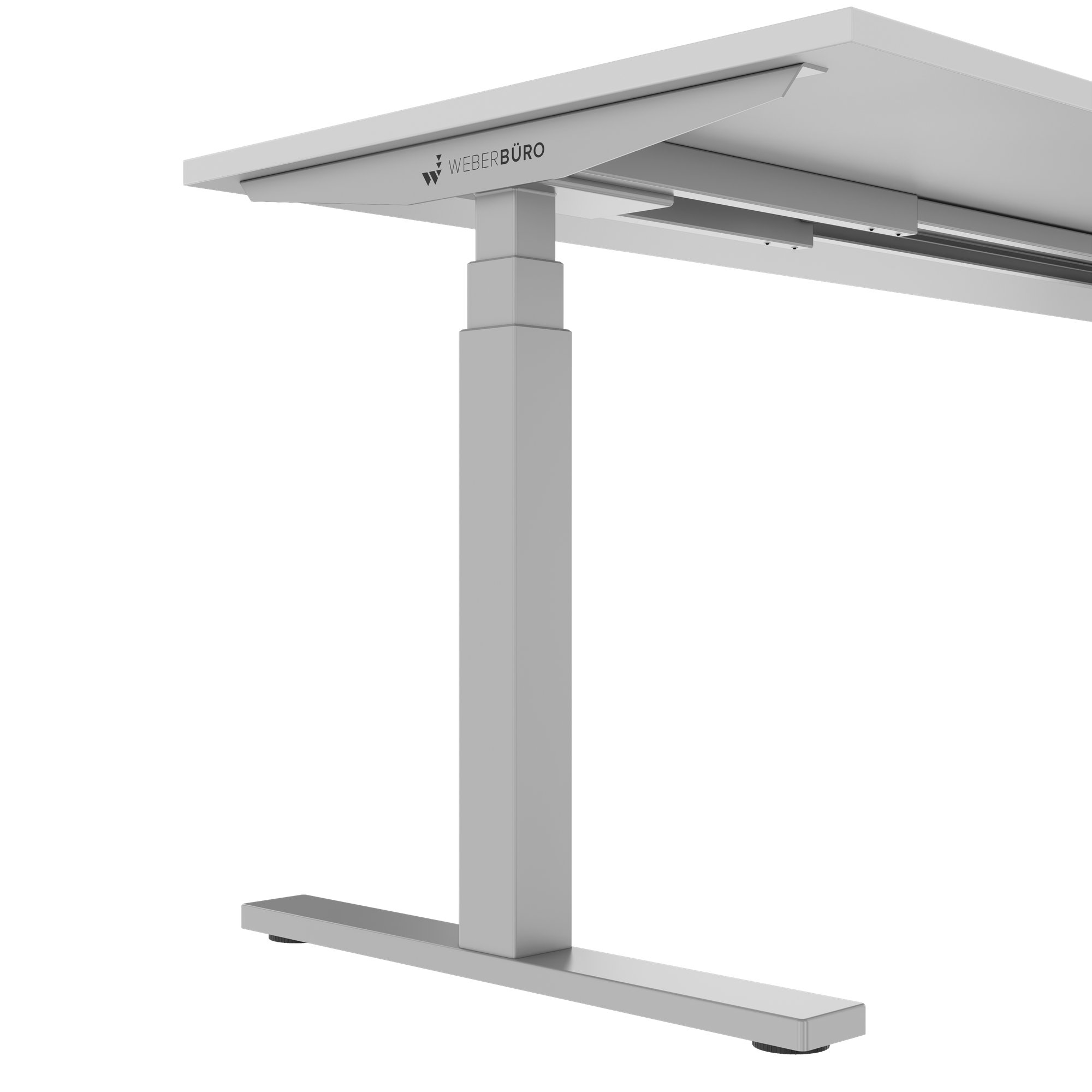 TELDRA Office, Desk a 2 motori | 1200 - 1800 x 800 mm, regolabile in altezza elettricamente, grigio perla - 6 Main Image