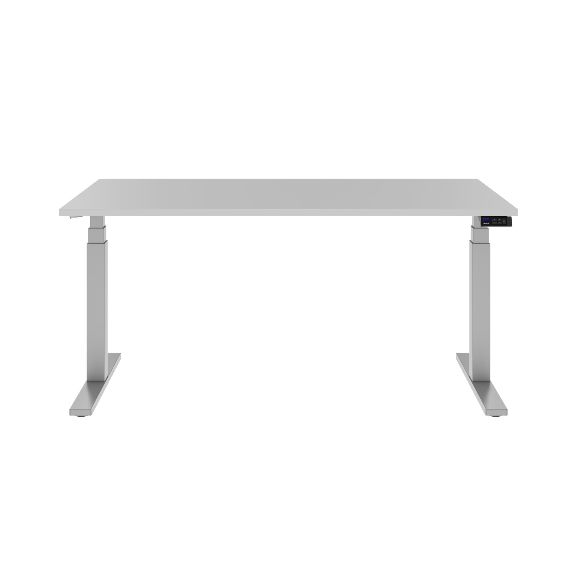 TELDRA Office, Desk a 2 motori | 1200 - 1800 x 800 mm, regolabile in altezza elettricamente, grigio perla - 3 Main Image