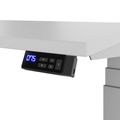 TELDRA Office, Desk a 2 motori | 1200 - 1800 x 800 mm, regolabile in altezza elettricamente, grigio perla - 7 Thumbnail Image