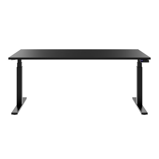 TELDRA Office, 2-Motoren-Schreibtisch | 1200 - 1800 mm, elektrisch höhenverstellbar, Schwarz