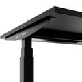 TELDRA Office, 2-Motoren-Schreibtisch | 1200 - 1800 mm, elektrisch höhenverstellbar, Schwarz