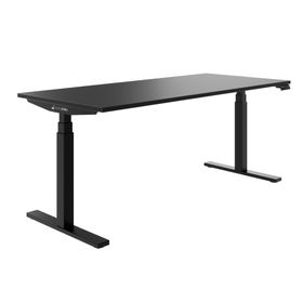 TELDRA Office, 2-Motoren-Schreibtisch | 1200 - 1800 mm, elektrisch höhenverstellbar, Schwarz