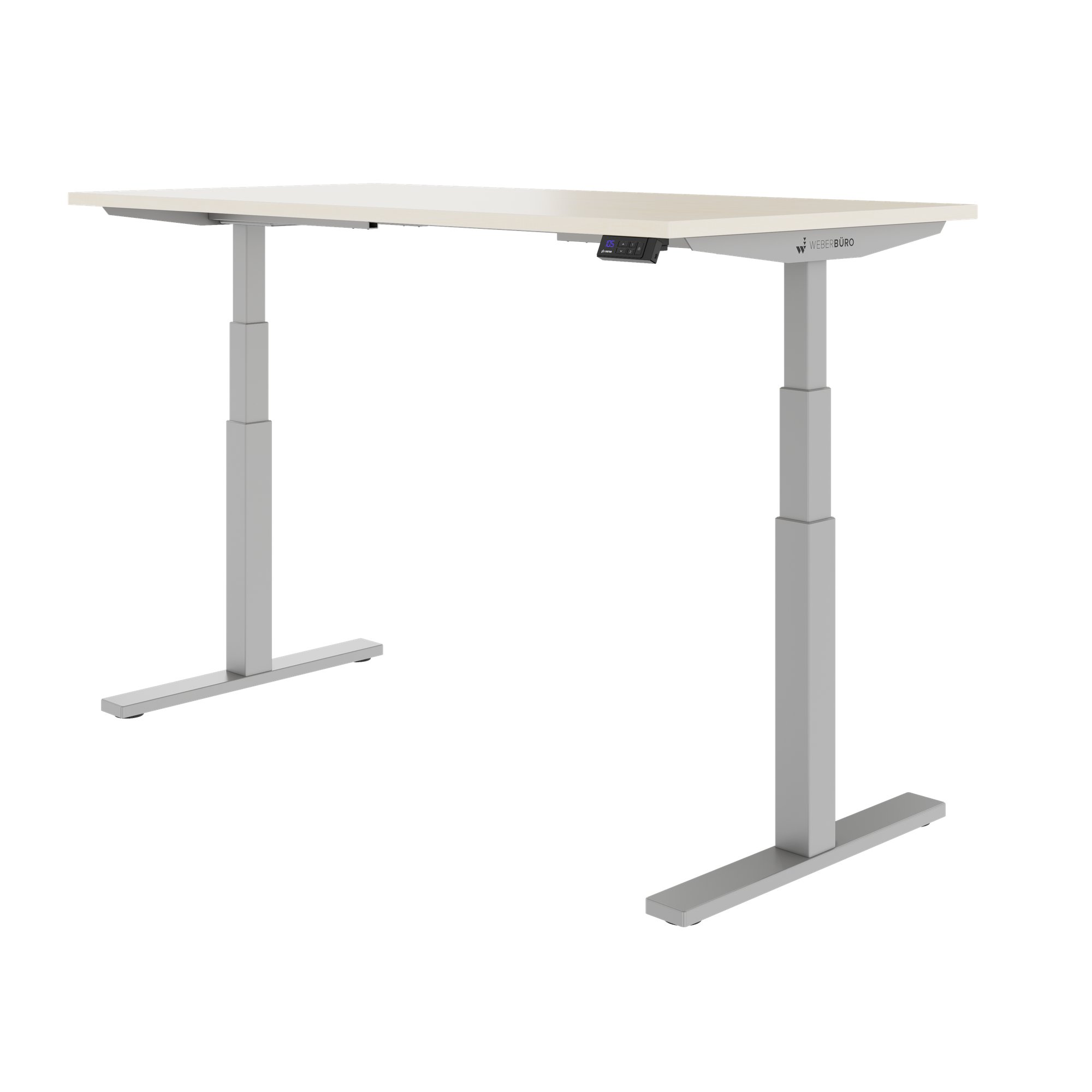 TELDRA Office, Desk a 2 motori | 1600 - 1800 x 800 mm, regolabile in altezza elettricamente, acero - 4 Main Image